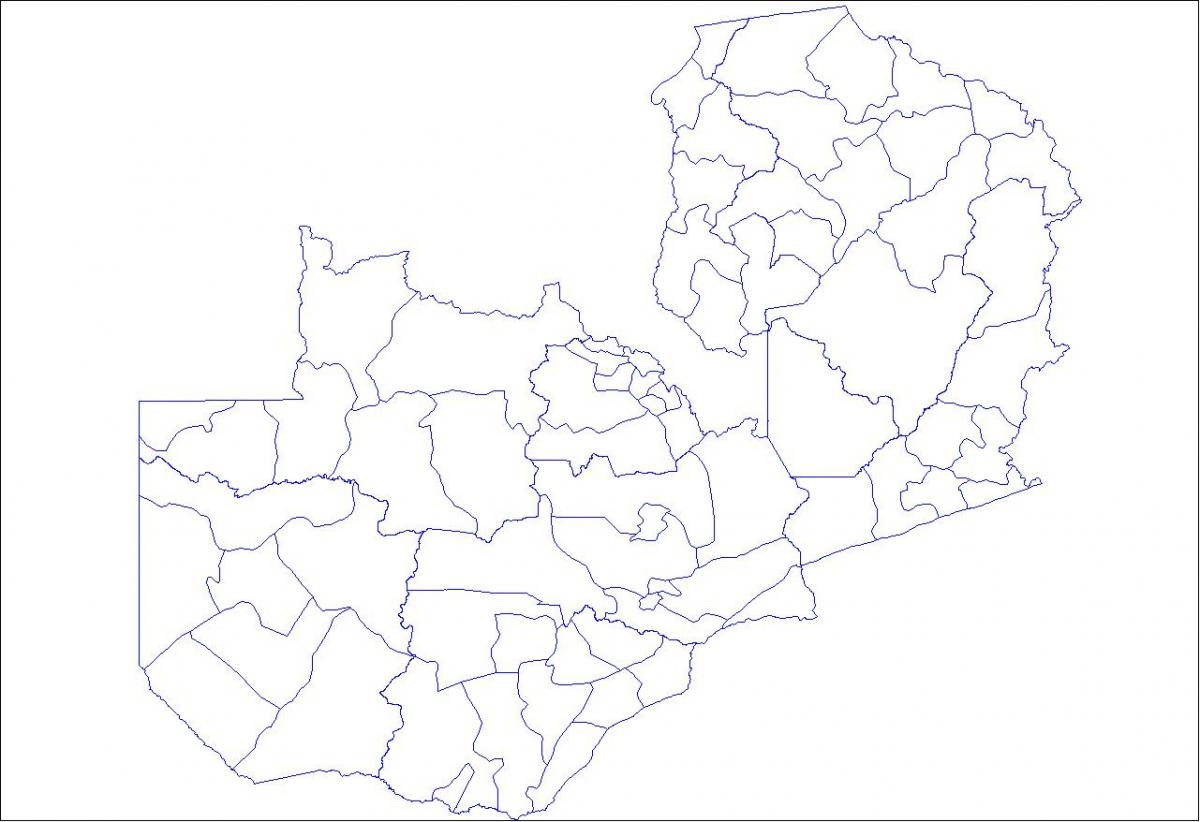 નકશો ઝામ્બિયા રૂપરેખા
