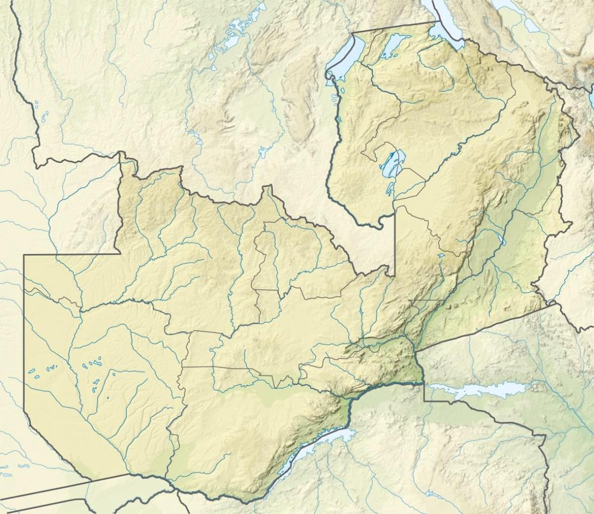 નકશો ઝામ્બિયા નદી 