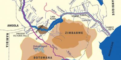 નકશો ભૌગોલિક zambi