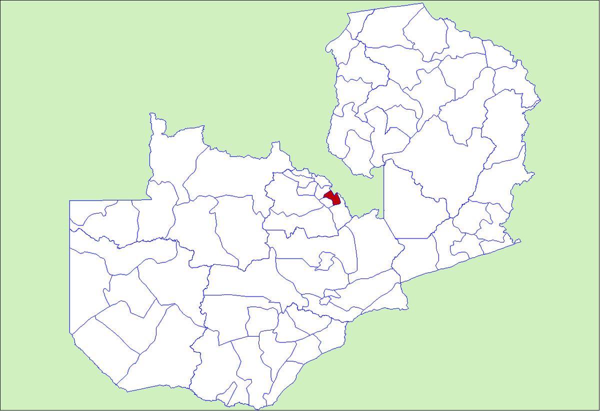 નકશો ndola ઝામ્બિયા